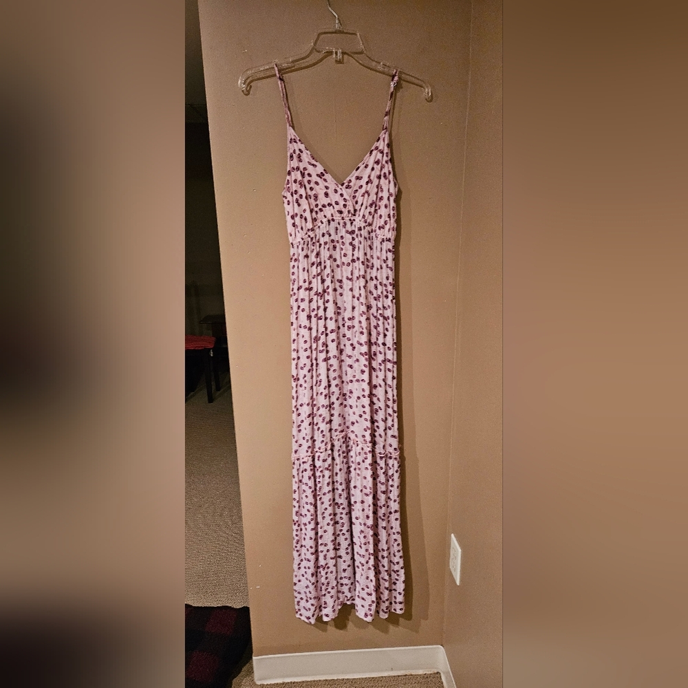 Lulu's Pink and Purple Floral Dress